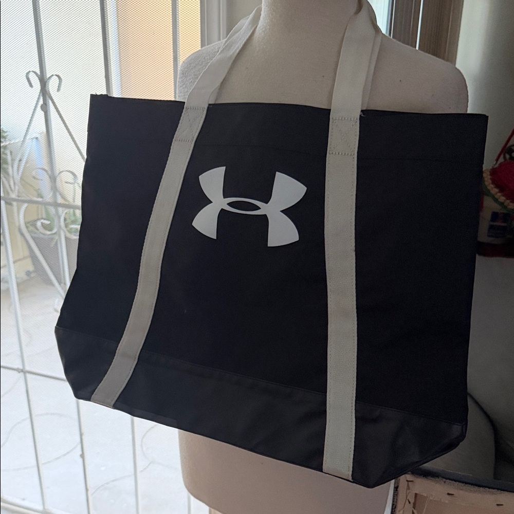 Under Armour Black and White Tote Bag
